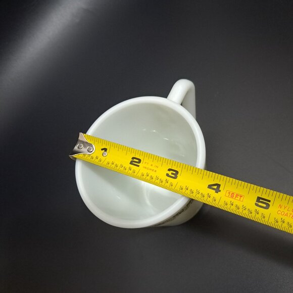 Pyrex Corning Spring Blossom Green Mug Floral Milk Glass Vintage - Picture 6 of 9